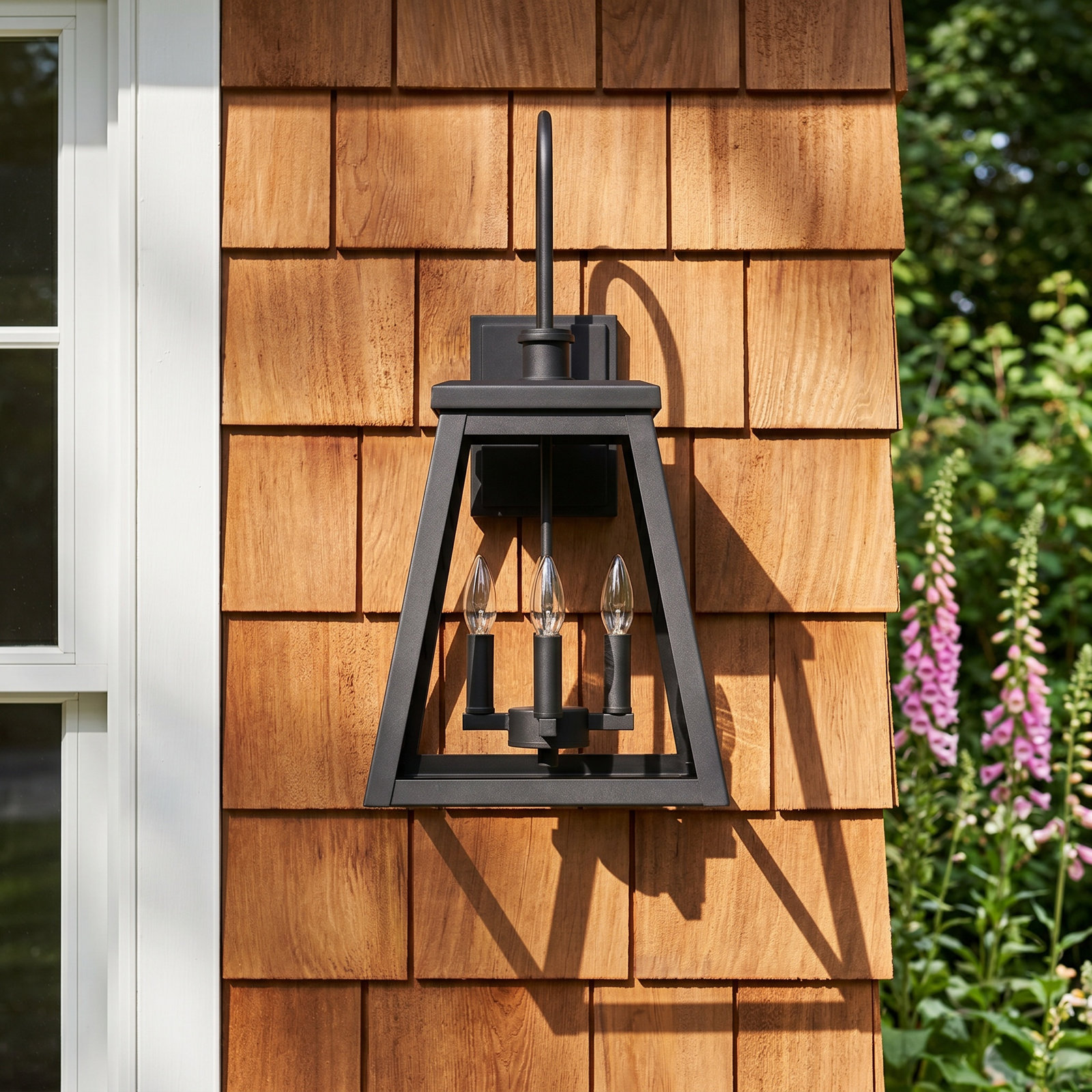 Wrentham Aluminum Wall Light, Black