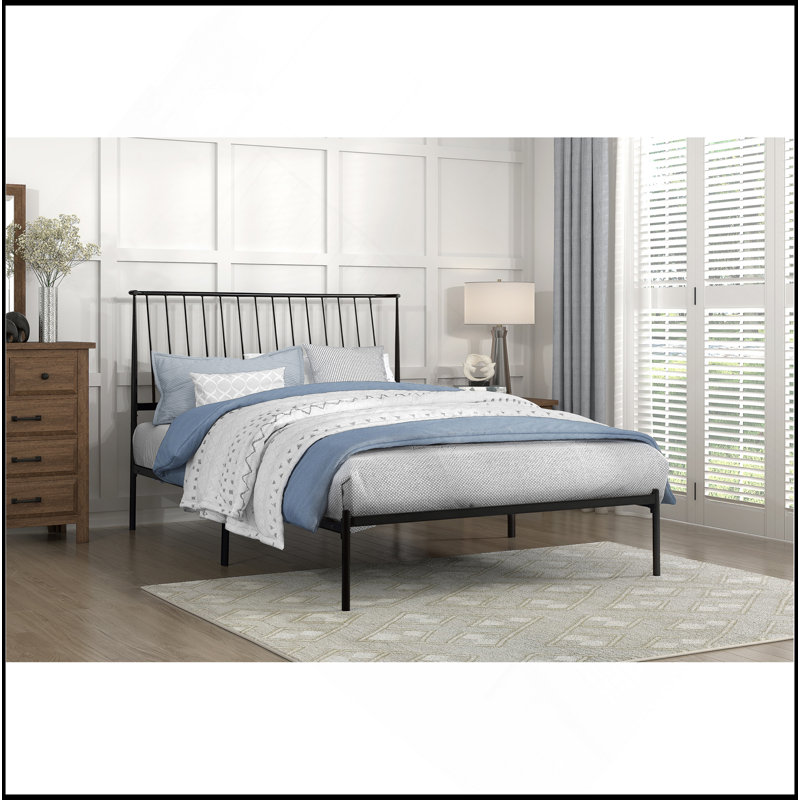 Mobilier de chambre à coucher 1pc, Noir, noir, noir, noir, Grand lit