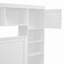 Lit moderne, lit en bois avec armoire tout-en-un, tablette et prises, lit gigogne