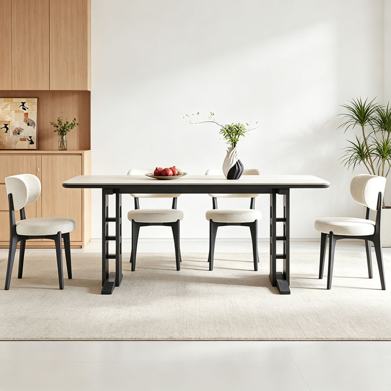 Table de salle à manger moderne, 29.5" H x 63" W x 31.5" D