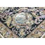 Hand-Knotted High-Quality Black and Beige Area Rug