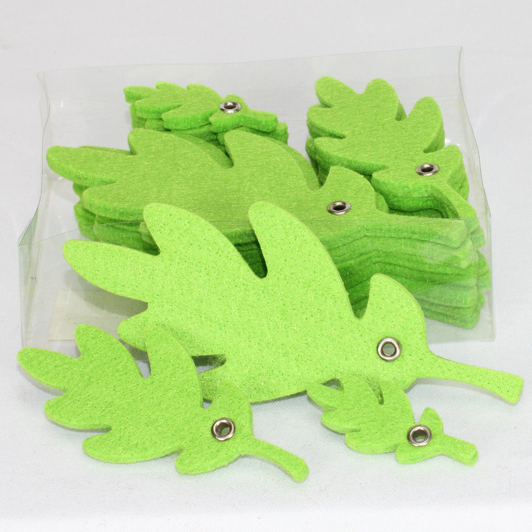 24 Piece Leaf Holiday Shaped Ornament (Set of 2) The Holiday Aisle® 