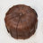 Solid Handmade Leather Round Pouf (Recycled Foam with Fibre Fill)-1063948530-1063948528
