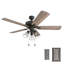 Ventilateur de plafond 52 po avec chaînes Inland Seas-1292136307