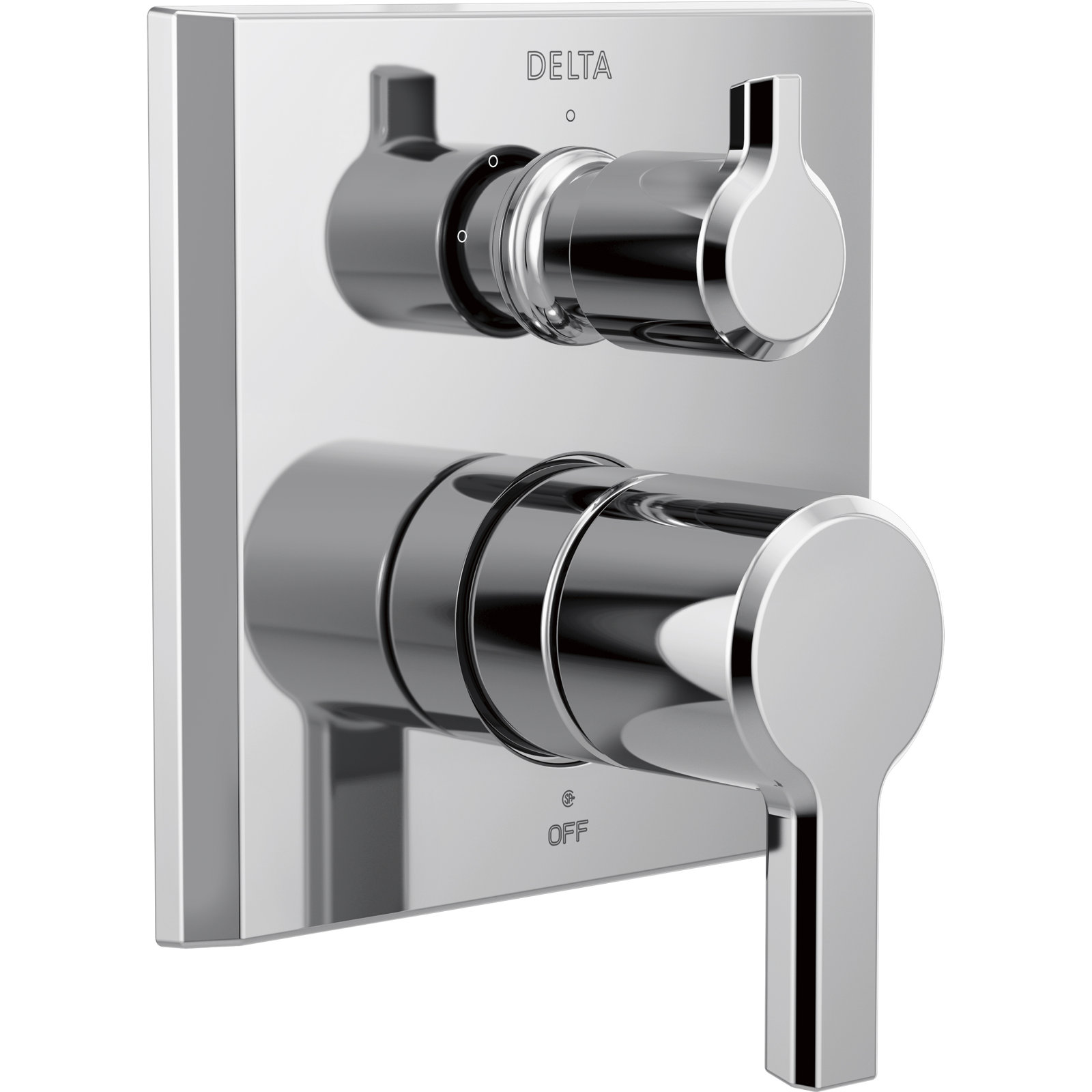 Pivotal Shower Surface Mount Kit, Lumicoat Chrome