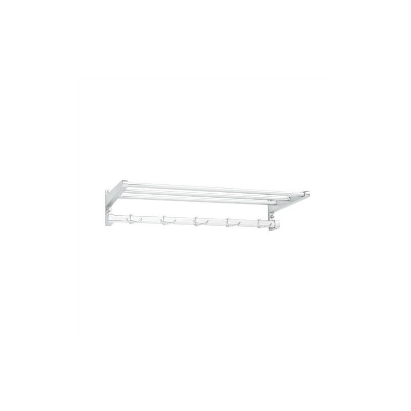Demetris Metal Wall 5 - Hook Wall Mounted Coat Rack
