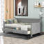 Lit de jour simple moderne avec rangement en bois massif et MDF Modern Rustic