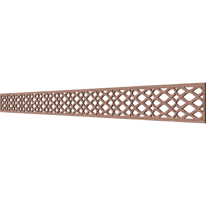 Moulure de panneau Somerset, H 4 po x l 46,375 po x P 0,375 po, Noyer