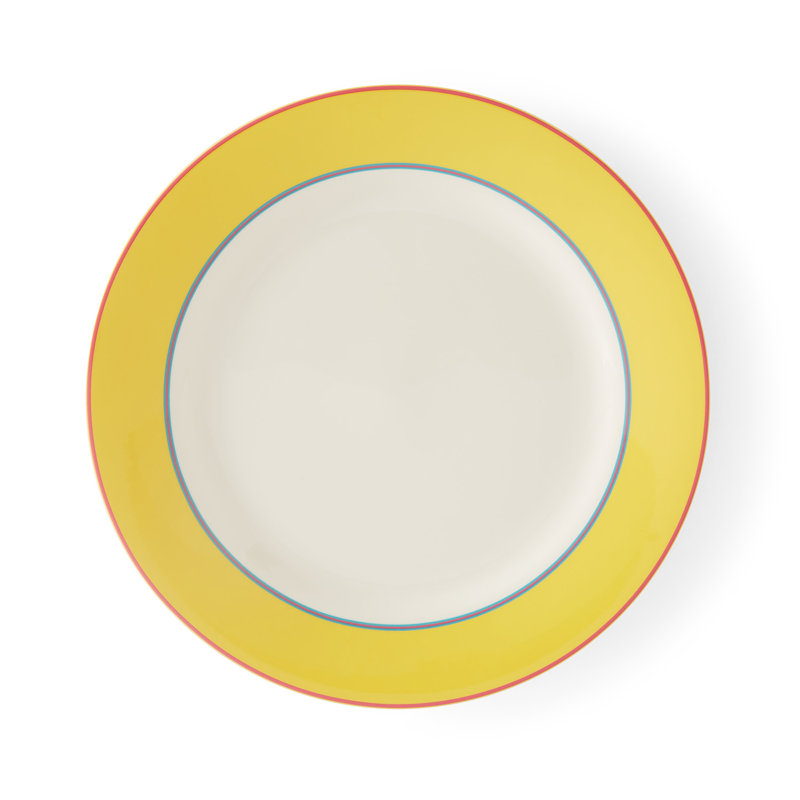 Assiette plate 11,5 po, Jaune