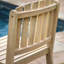 Riley Solid Wood Outdoor Side Chair in Natural