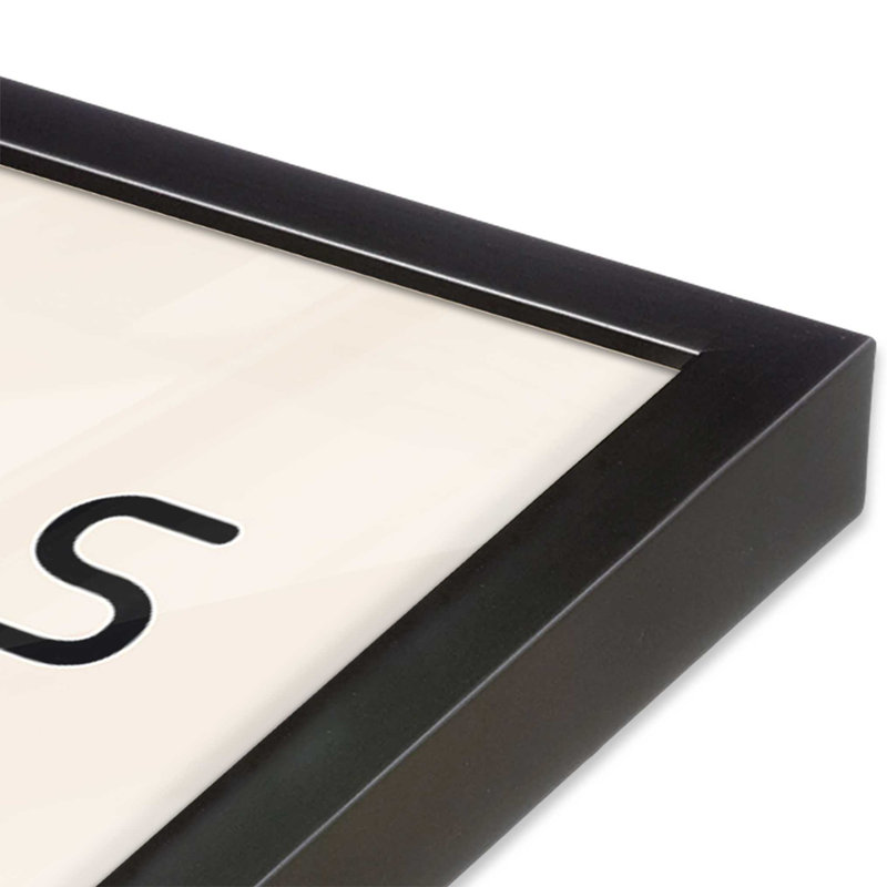 Bauhaus Retro Waves II, H 37,25 po x l 25,25 po, Cadre simple en zinc patiné