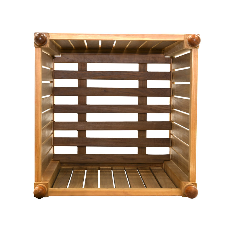 Teak Outdoor Square Planter Box, Large