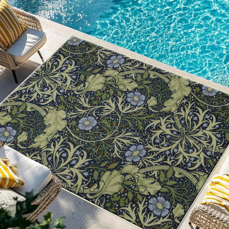 Art Nouveau Style Area Rug, Soft And Lightweight, Suitable For All Seasons, Easy To Maintain And Easy To Clean, Machine Washable Carpet Floor Mat, Suitable For Living Room, Bedroom, Hallway, Balcony, Patio, Room Decor, Home Decor, Outdoor Decor