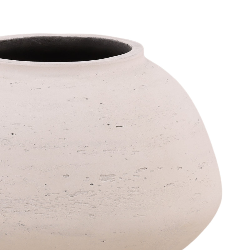 Nodal Vase, Antique White