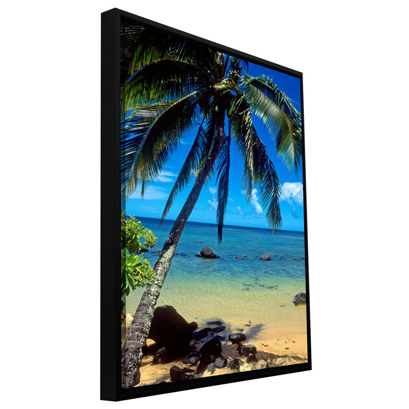 « belle anini beach » par kathy yates, reproduction de photo sur toile tendue encadrée, H 18 po x l 12 po