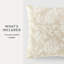 Coussin décoratif à motif floral délavé -518376453