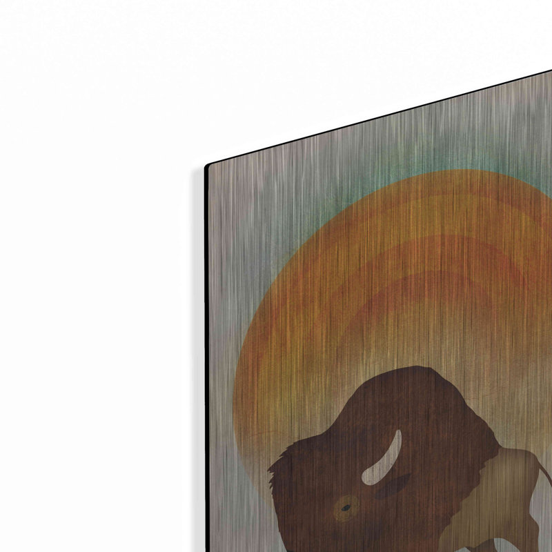 «Blazing Sun Bison» par Ryan Fowler, H 16 po x l 12 po