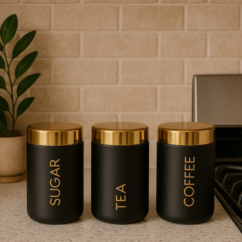 Metal Jar - Set of 3