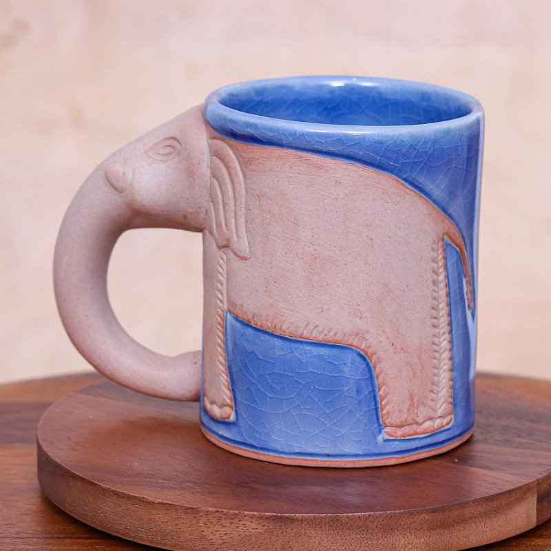 Tasse en céramique Novica Morning Joe, Celadon