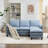 4-Piece 76'' Upholstered L-Shape Sectional-1175927385