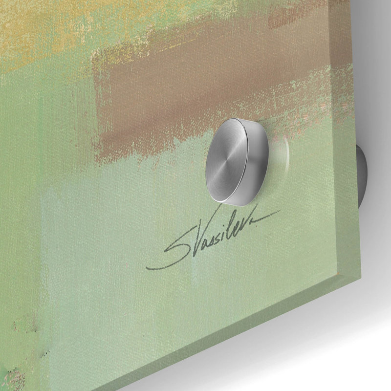 «Spring Poem» par Silvia Vassileva, art mural en verre acrylique, H 36 po x l 36 po x P 0,2 po
