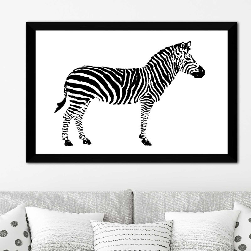 «Cheetah», impression, H 21,5 po x l 27,5 po x P 0,75 po, Cadre noir