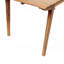 Table de salle à manger d'extérieur en bois massif de 69 po