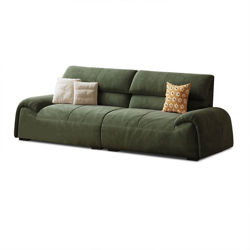 Canapé modulaire en velours, 31.5" H x 85.83" W x 36.22" D, Vert