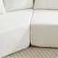 Ensemble de canapé modulaire en tissu polyvalent, chenille beige, design moderne pour les espaces de vie