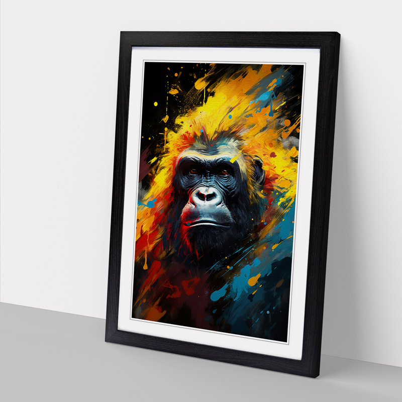 Gorilla Abstract - Framed Print
