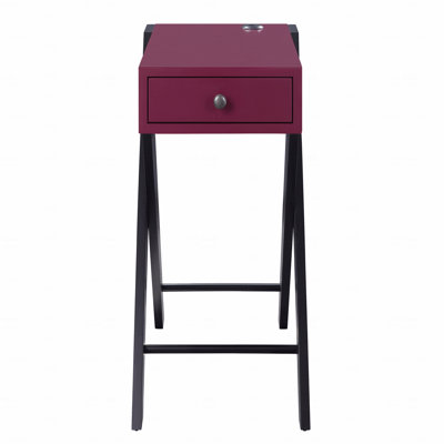 Table d'appoint avec ports USB