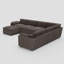Grand canapé modulaire en forme de U de 137,8 pouces Caryn-1427240719