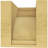 7"W x 7"D x 7"H Rivera Rough Cedar Woodgrain TimberThane Corbel, Primed Tan-88290939