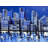 Blue Skyline Print On Canvas