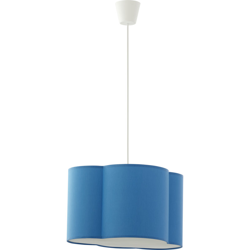 Avelino 1 - Light Grey Single Pendant, Blue