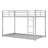 Metal Low Bunk Bed With Ladder-962980365