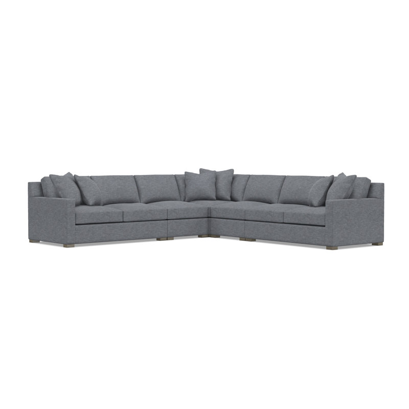 Kelsey Sectional, Dark Gray Polyester