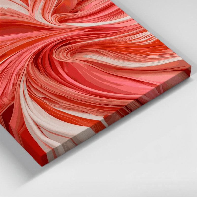 Art numérique sur toile, abstraction numérique 5, H 11 po x l 14 po