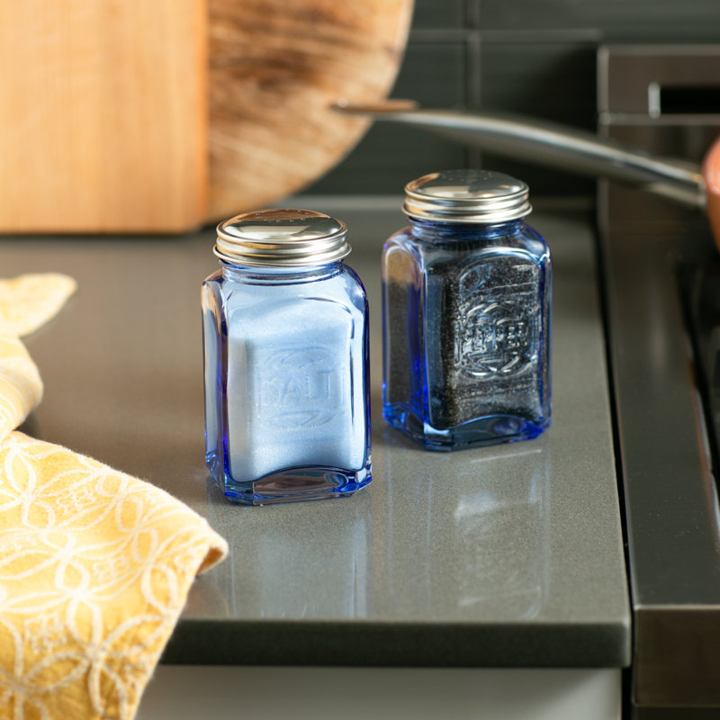 Ensemble salière et poivrière RSVP International, Bleu