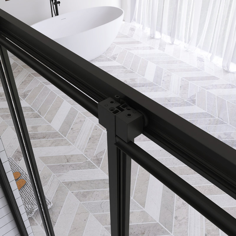 Porte de douche coulissante encadrée l 50 à 54 po x H 70 po