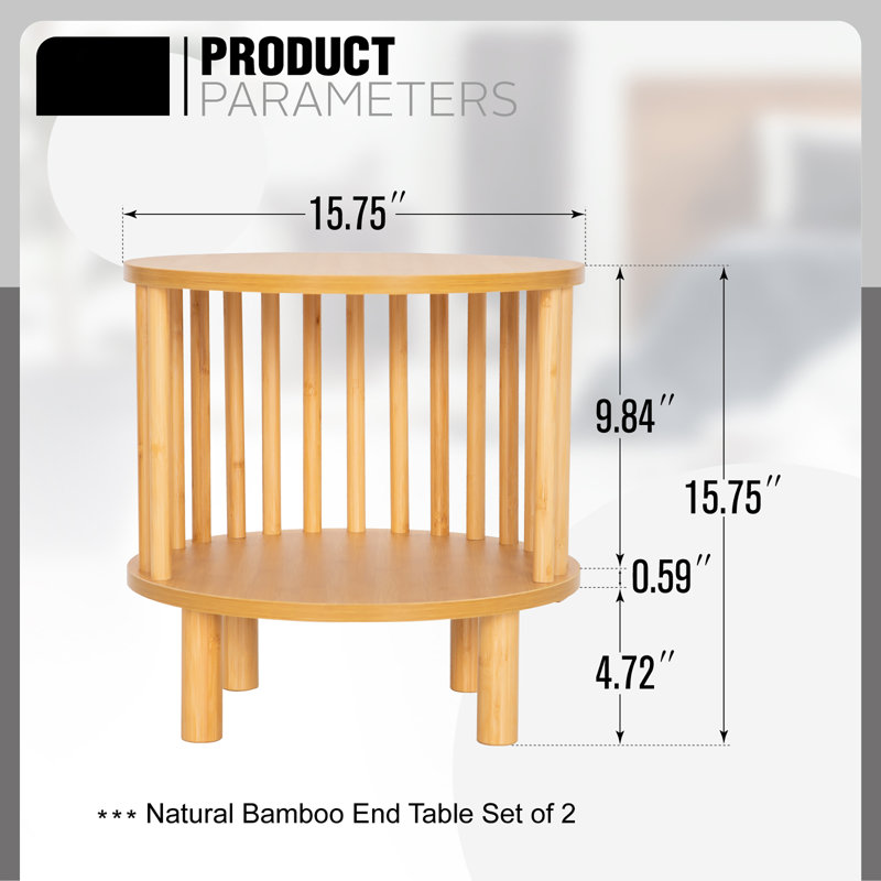 Aieshia End Table Set