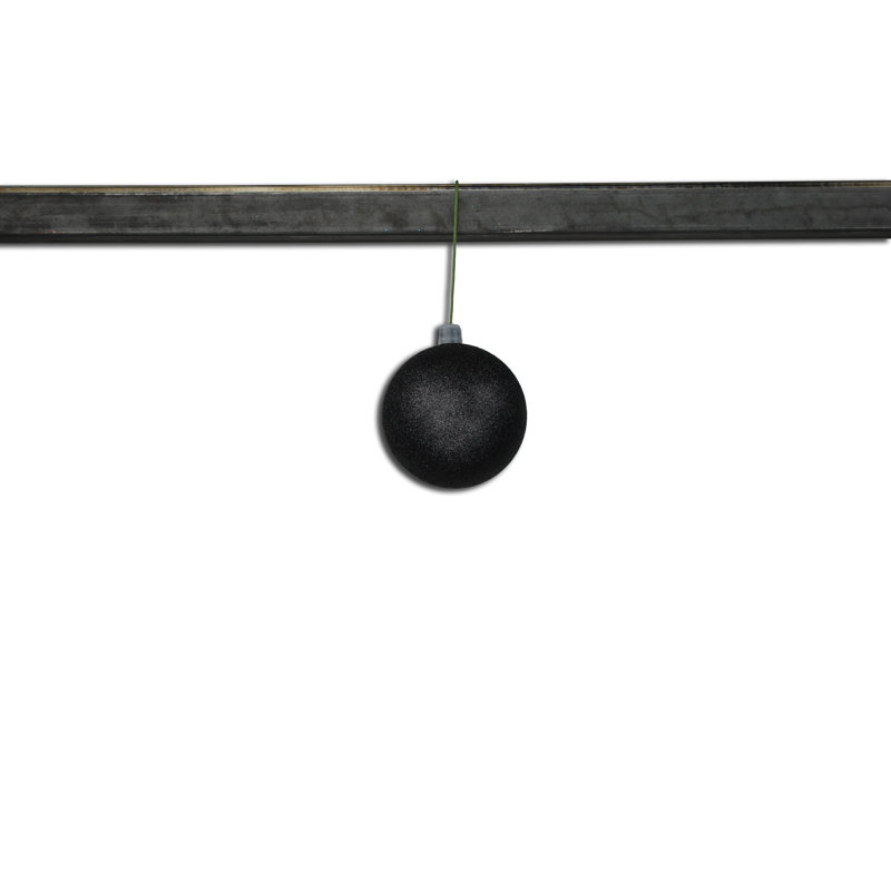 Shatterproof Ball Ornament, Noir