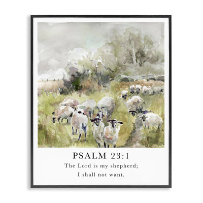 My Shepherd Psalm, art de la giclée encadrée par Carol Robinson