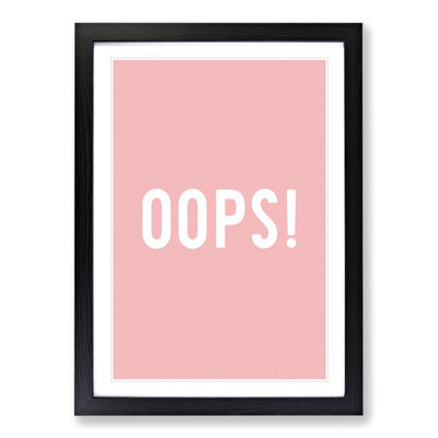 Oops - Picture Frame Typography
