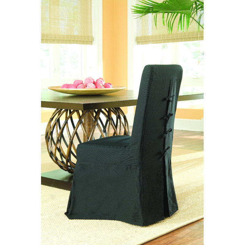 Pacific Beach 18.75'' H Upholstered Side Chair, Black
