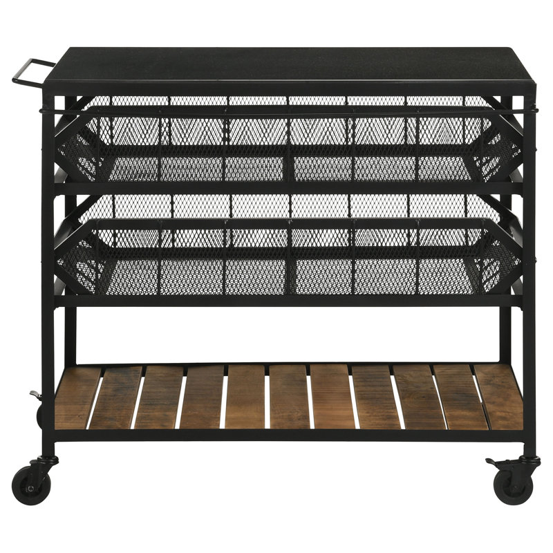 Chariot de cuisine avec tablettes amovibles Calieb