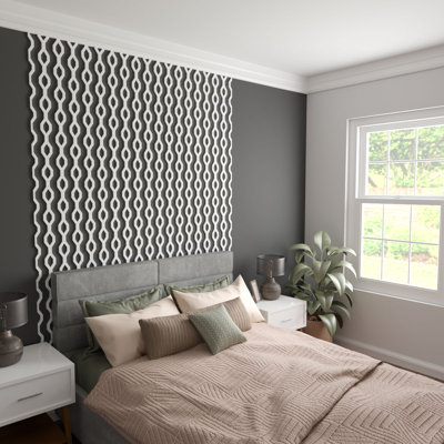 Wabash PVC Adjustable Decorative Slat Wall Panel Kit