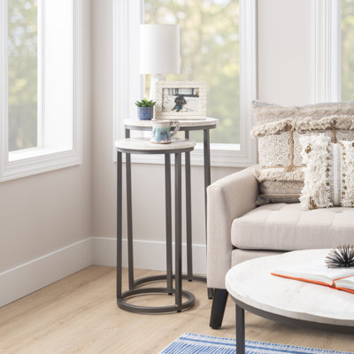 Jay Solid Wood Top Nesting Tables