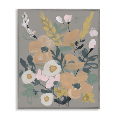 Modern Wildflower Collage Art by Jennifer Goldberger bg-046