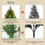 Arbre de Noël artificiel pré-éclairé avec lumières DEL-610436645